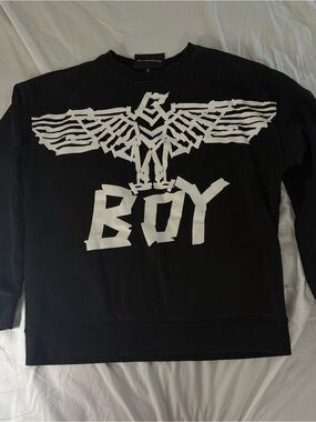 Black BOY London Graphic Crewneck Sweater